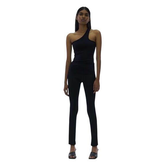 NWT! Helmut Lang Core Cutout Black Seamless Jersey Stretch Tank - Size M/L - Picture 2 of 8